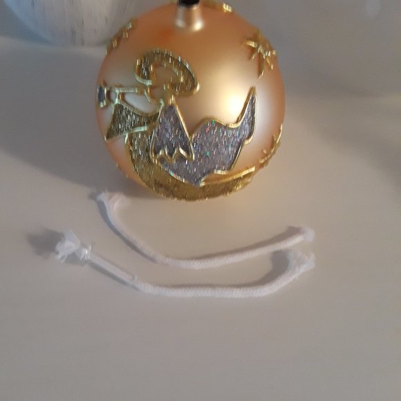 Vintage Mercury Gold Glass Angel Oil Lamp New - Picture 5 of 5